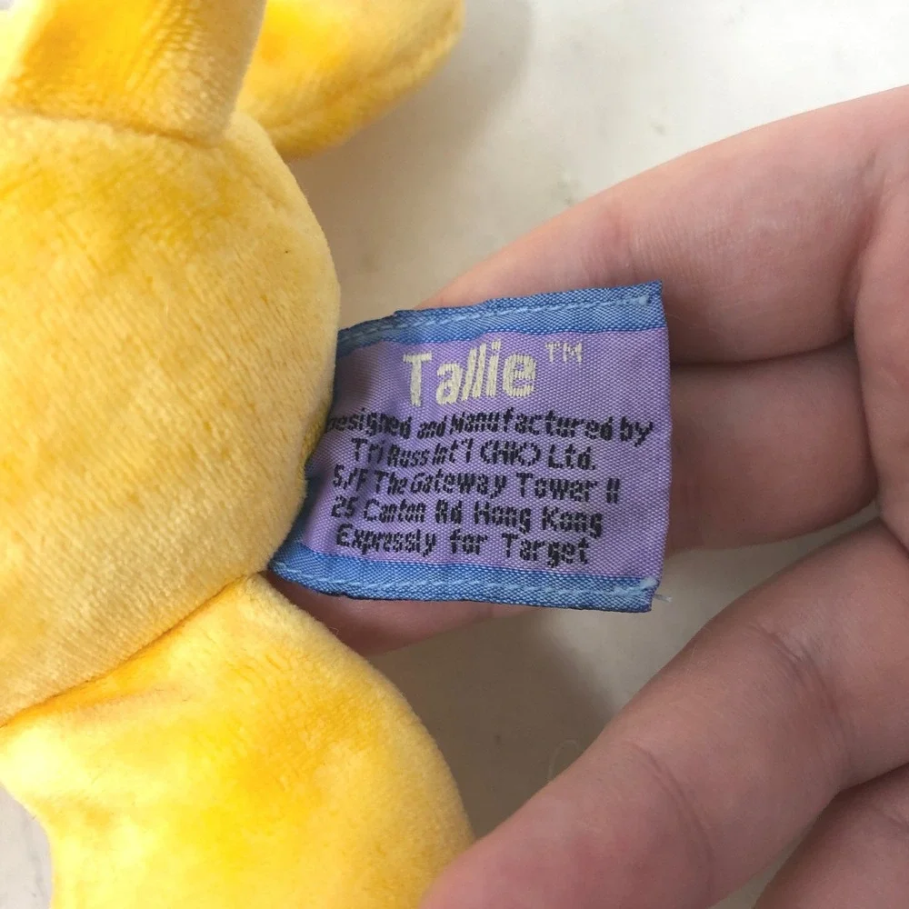 Tallie‎ Target Giraffe Plush Yellow Rattle Purple Spots Small Lovey VTG Y2K